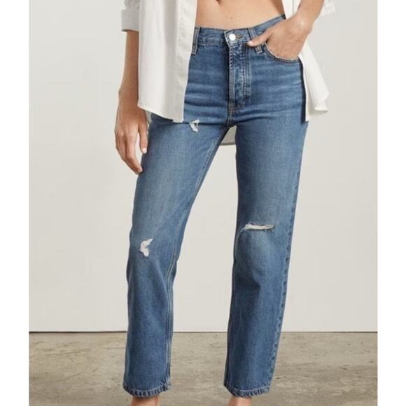 Everlane Denim - Everlane Summer Slouch Jeans Distressed Organic Cotton 28